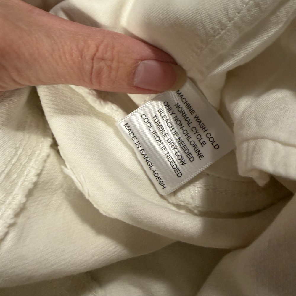 High Rise Cream Jeans - Picture 6 of 9